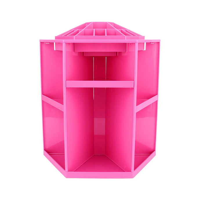 360 Degree Rotating Cosmetic Makeup Organizer,Tidy Organizer Cosmetic Display Brush Lipstick Storage Stand Box